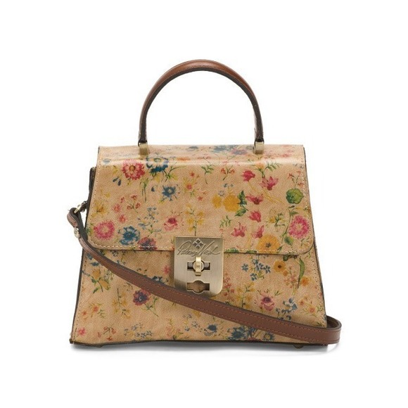 Patricia Nash Chauny Satchel Prairie Rose Printed Leather 10x7.5 Top Handle - Picture 6 of 6